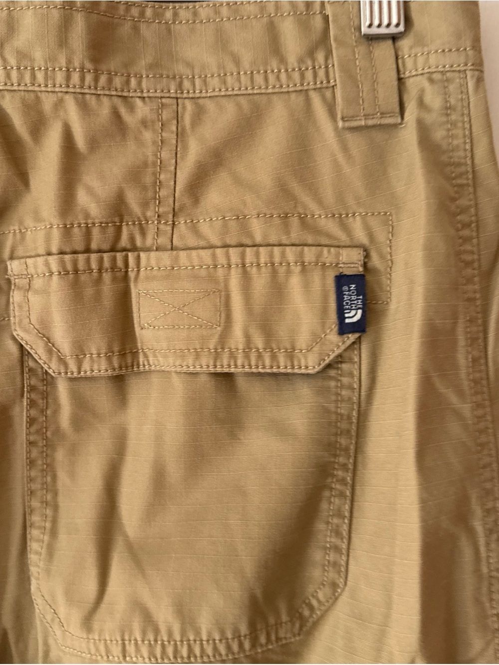 The North Face Cotton Khaki Cargo Rip Stop Hiking Shorts | Men's 34 x 10 - Picture 5 of 8